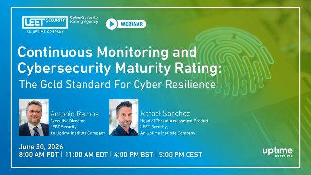 Webinar: Business-Centric Data Center Facility Optimization: Maximizing Uptime, Efficiency, and Operational Sustainability