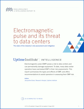 Electromagnetic pulse and its threat to data centers