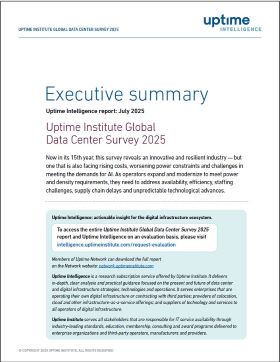 Uptime Institute Global Data Center Survey Results 2025