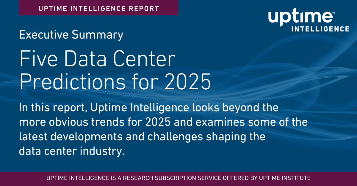 Executive Summary: Five Data Center Predictions for 2025